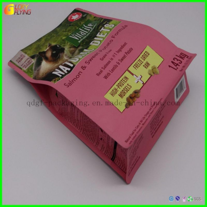 Pets Food Bags/Plastic Food Packaging/Flat-Bottom Bags Manufacturer From China