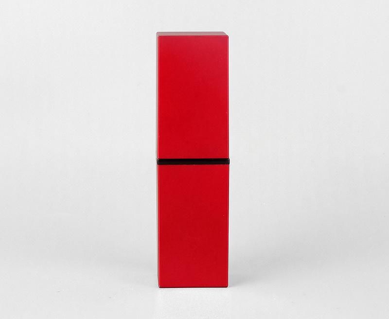 High Quality Cosmetic Square Red Custom Logo Magnetic Lipstick Tubes Packaging