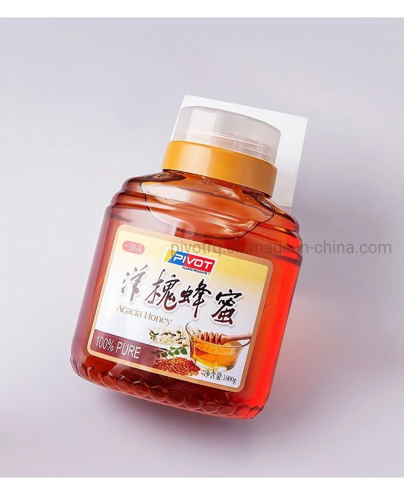 1kg Pet Food Grade Plastic Honey Bottle with Return Inlet Design Cap