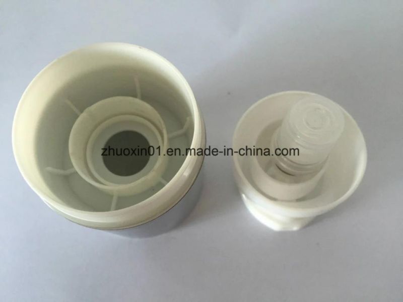 Silver UV Coating Plastic Material PP Cream Packaging Bottle