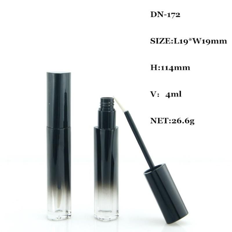 4ml Low MOQ Gradient Black Empty Lip Oil Containers Wand Tube Lipgloss Liquid Lipstick Tubes