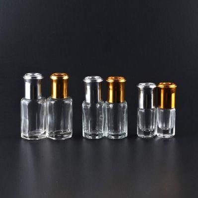 Glass Roll on Perfume Bottle with Aluminum Cap