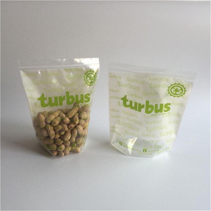 LDPE Clear Custom Printed Resealable PE Ziplock Pouch Bag