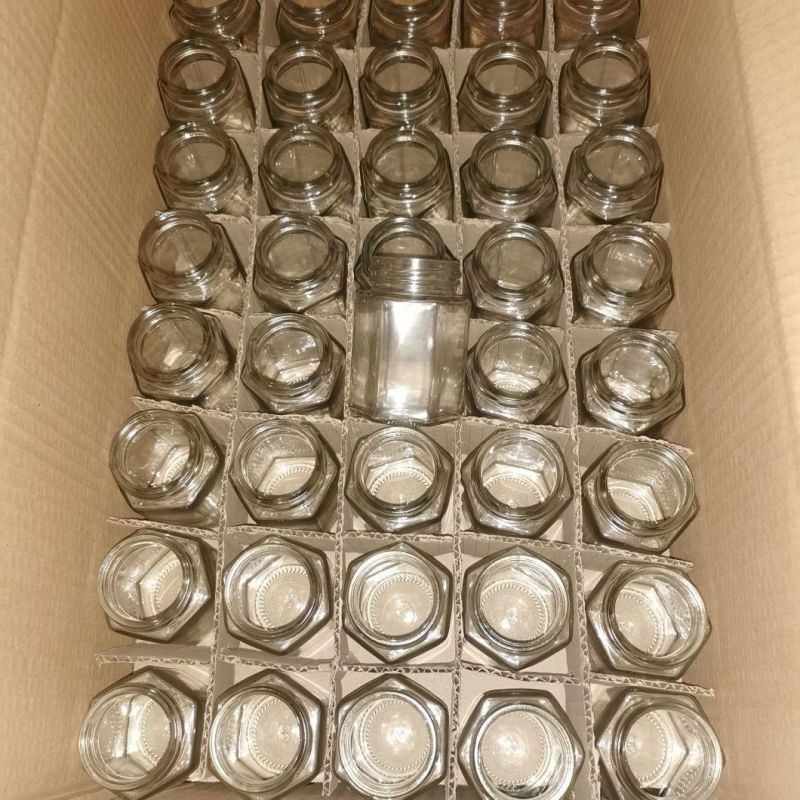 100ml 180ml Clear Hexagon Honey Glass Jar