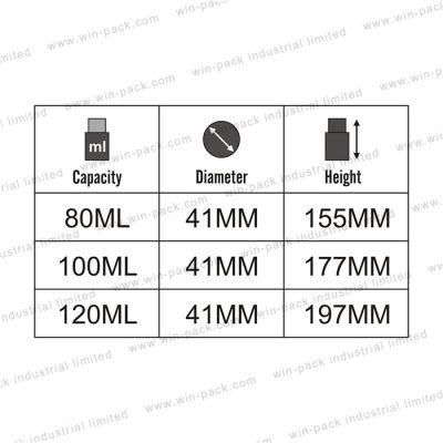 Cosmetic Packaging Eco Larger Capacity 80ml 100ml 120ml Acrylic Airless Bottle