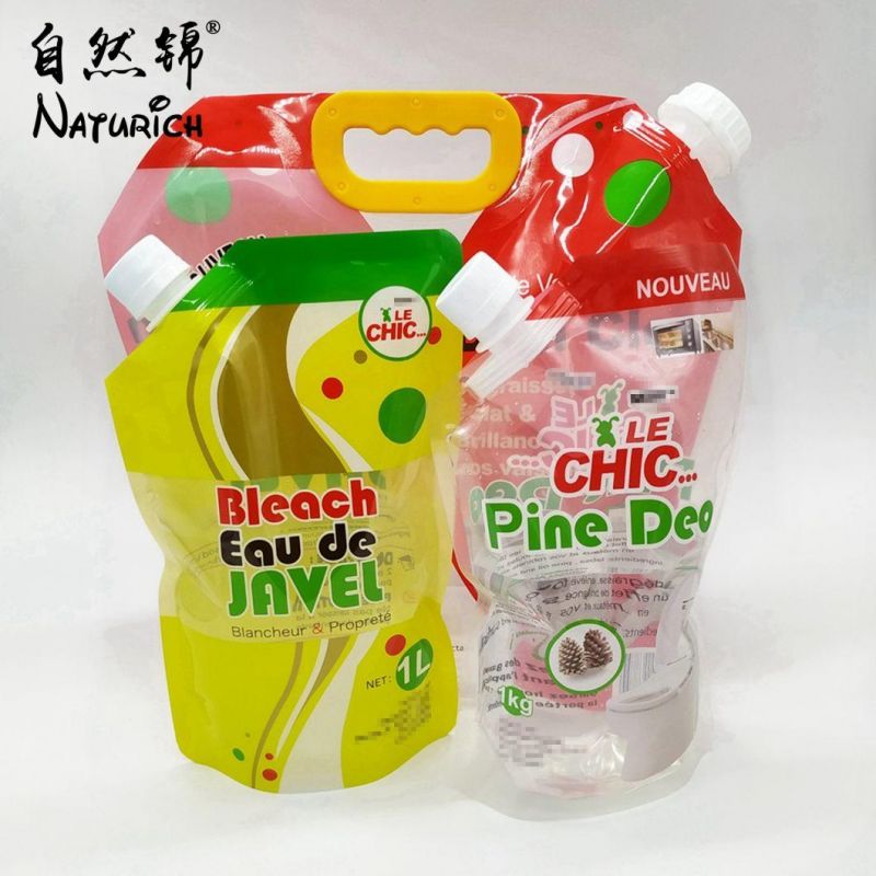 1L/5L Stand up Pouch Washing Powder Packaging Spout Bag