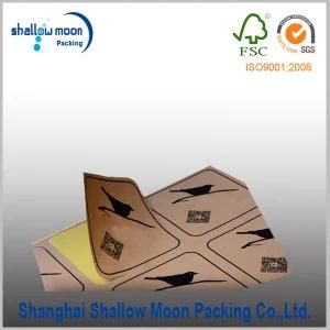 Customized Self Adhesive Kraft Paper Sticker (QYZ398)