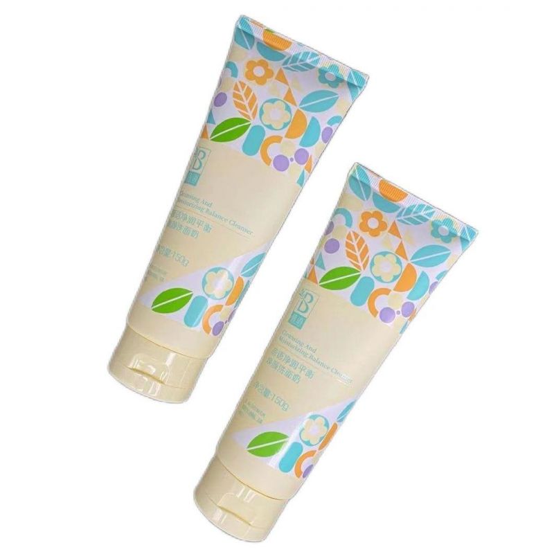 Custom Empty Eco Friendly Biodegradable Plastic PE Tube Hand Cream Body Lotion Soft Cosmetic Packaging Squeeze Tube