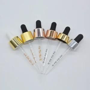 18 410 Matte Gold Press Aluminum Dropper for Body Oil