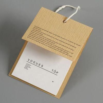 Custom Brand Printing Good Quality Paper Hang Tags for Clothing