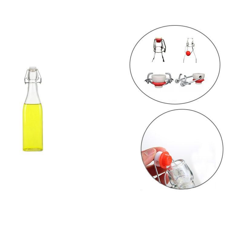Empty Swing Top Glass Bottle 500ml Kumbucha Beverage Glass Bottles Square