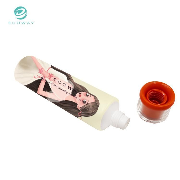 Hot Selling 40ml PE Acrylic Double Cover with Black and White Hotel Supplies Tube