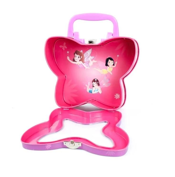 Wholesale High Quality Butterfly Tin Lunch Box Perfect for Children ′s Day Gift