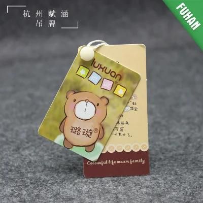 Eco-Friendly Die Cut Fsc Paper Hangtag for Baby Cothing