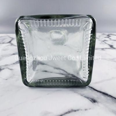 Custom Square Shape Glass Tequila Bottle 700ml