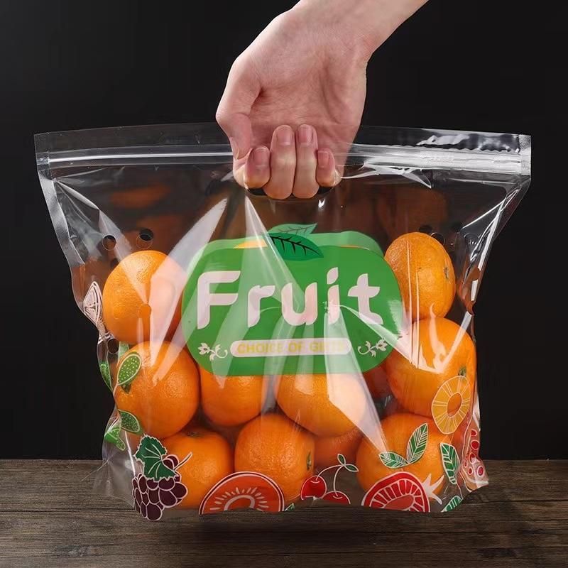 Table Grape Packing Bag Stand up Zipper Bag for Pitaya, Orange, Apple, Tomato