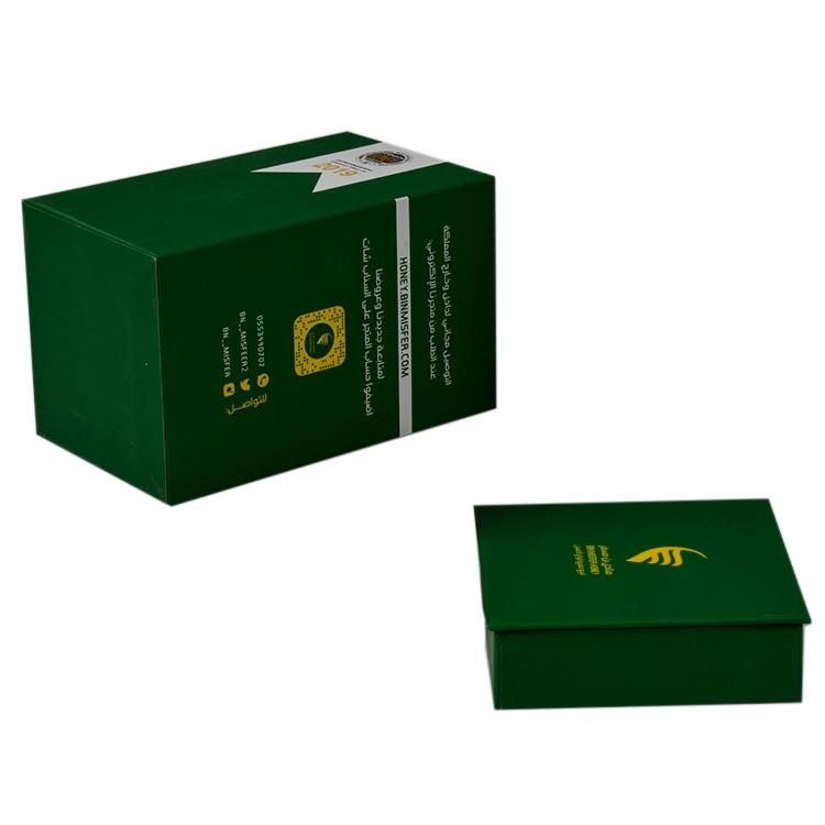 Luxury Custom Logo Designs Packaging Upscale Honey Paper Gift Box