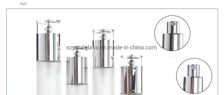 20ml 30ml 40ml 60ml 80ml 100ml 120ml Travel Lotion Bottles with Silver Caps