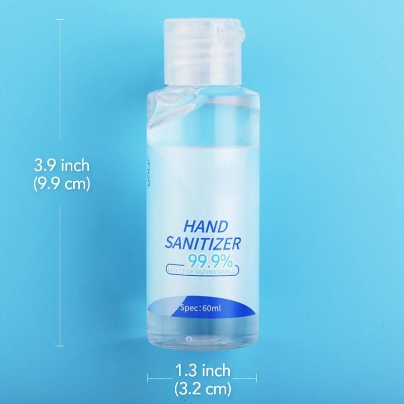 Custom 60ml Pet Empty Packaging Hand Sanitizer Gel Bottle (B005-1)