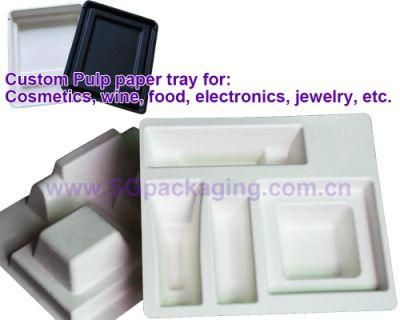Custom Eco-Friendly Paper Pulp Molding Inner Packaging, Green Packaging Materials