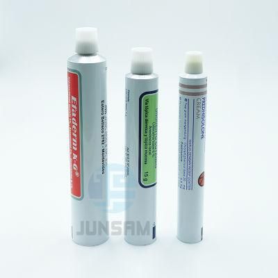 Soft Aluminum OEM Printing Tube Packing for Antiseptic Cream Collapsible Cylindrical Container