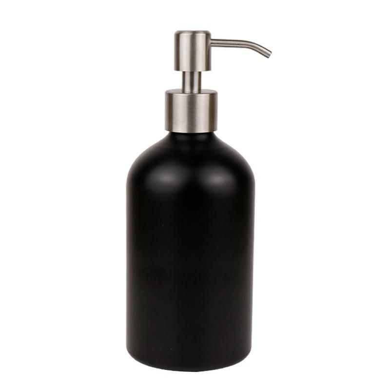 Cosmetic Empty Aluminum Bottle with Lotion Pump Used for Shampoo