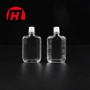 Empty Glass Safflower Oil Bottle