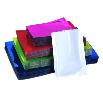 Heat Sealer Silver Flat 3 Side Seal Mylar Airtight Antistatic Tear Aluminum Foil Vacuum Bag