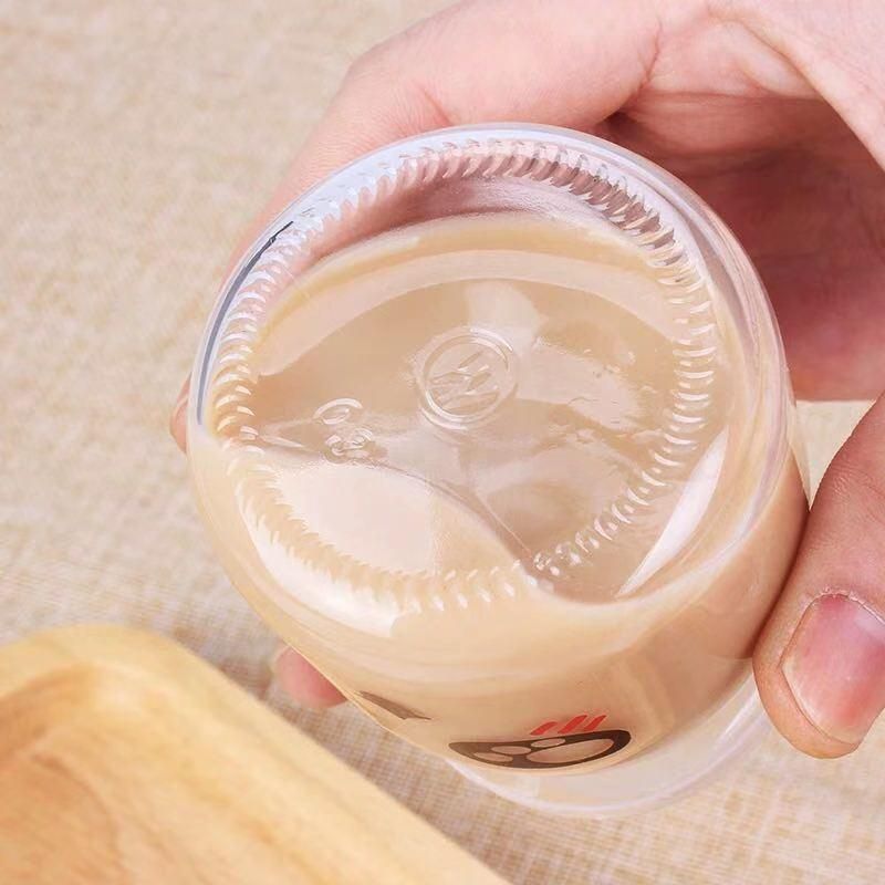 Small Pudding Bottle Manufacturer Pudding Cup Spot High Temperature Resistant Acid Bottle Glass Bottle Pudding Bottle 100ml