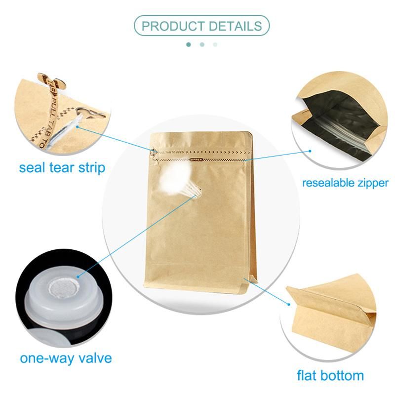 Bolsas De Cafe Coffee Smell Proof Ziplock Stand up Pouch with Valve Private Label Zip Coffee Bags Packaging for Coffee