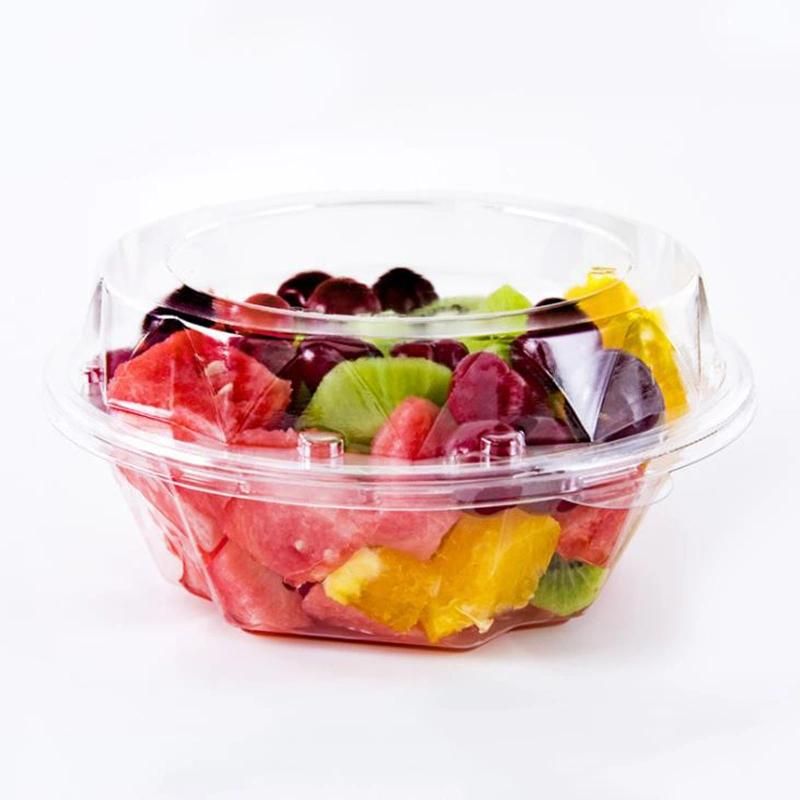 Disposable Grape Fruits Supermarket Large Plastic Fruit Tray Salad Containers