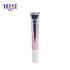 Pink Laminated Eye Cream Squeeze Empty Tube with Massage Applicator