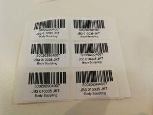 Garment Barcode Sticker Sheet