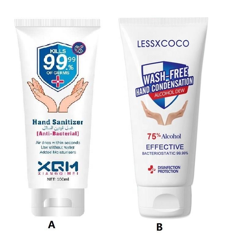 Empty Wash Free Sanitizing Hand Skin Gel Packaging Plastic Tube