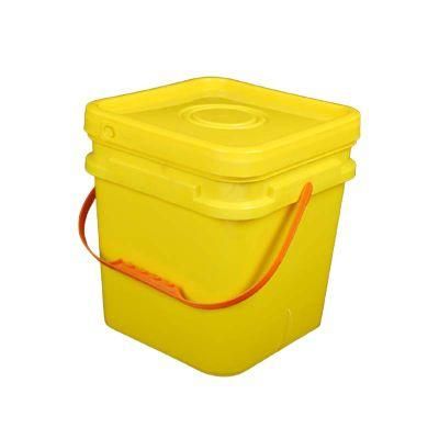 Chinese Manufacturers Food Grade 20 Liter 5 Gallon White Blue Clear Plastic Bucket with Lid