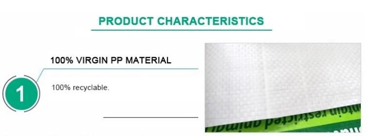 25kg 50kg Fertilizer BOPP Woven Plastic Packaging Woven PP Bags From China Manufacturer