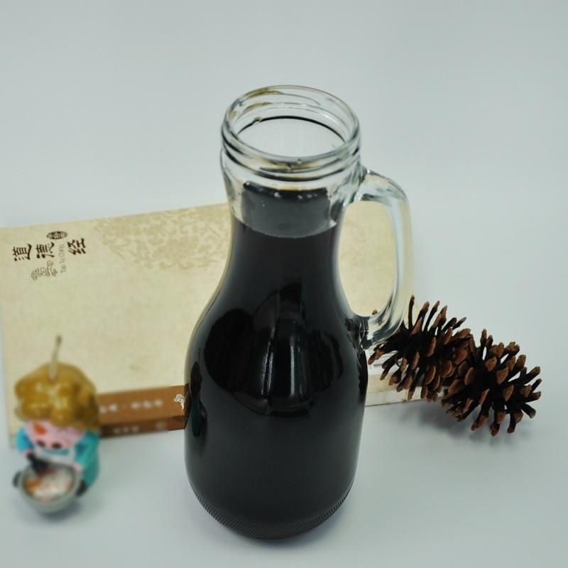 Juice Beverage Water Food Packaging Glass Bottle with Different Handle