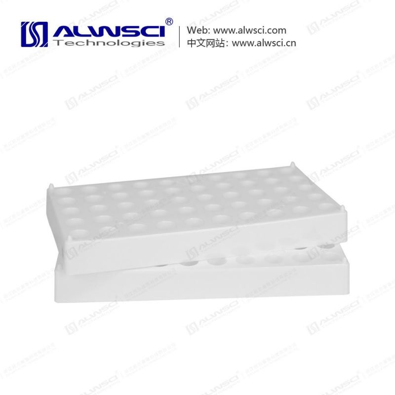 PP Vial Rack 50 Position for 2ml Vials White Color