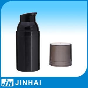 (T) Black Plastic Cosmetic Bottle Airless Bottle