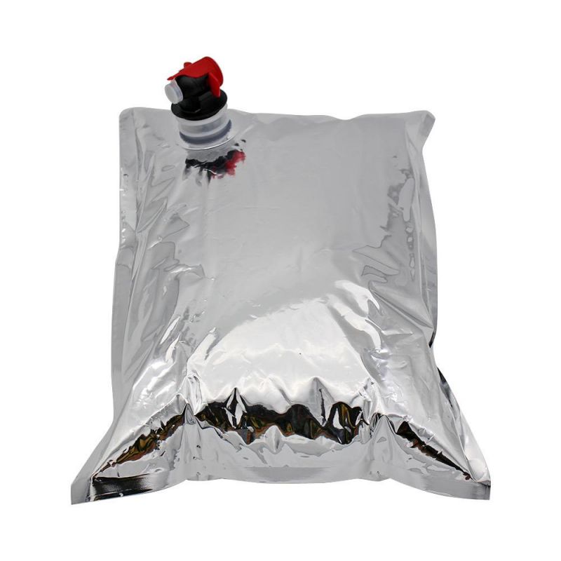 Laminated Aluminum Bib Wine Bag in a Box 20L Liquid Packaging Wholesale