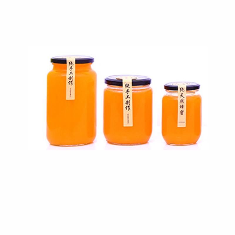 375ml 12oz 750ml 16oz 500ml 250ml Airtight Packaging Honey 8oz 200ml Cheap Food Jars Glass with Lid