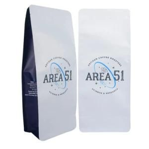 Customized Zip Lock Matte Finish Coffee Bean Packaging Bag with Valve Zipper