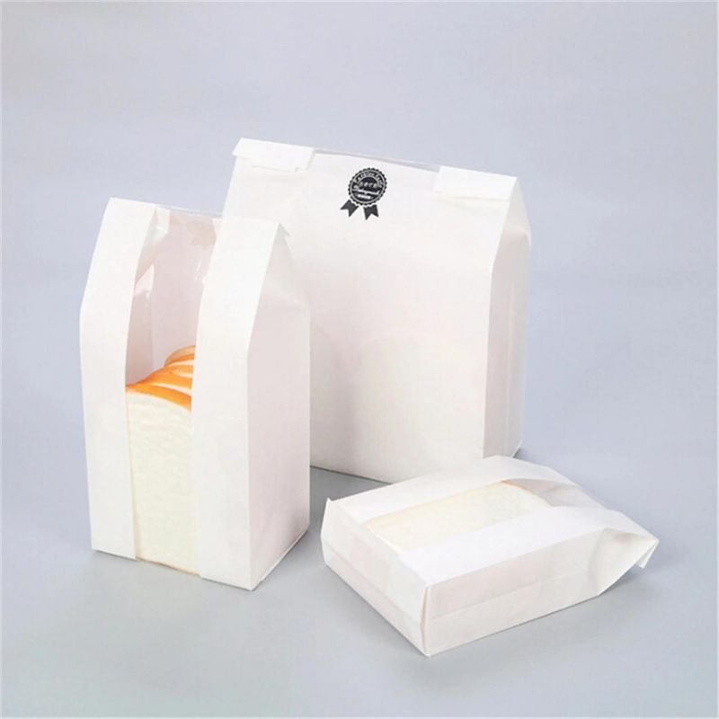 Custom Printed Greaseproof French Baguette Bread Loaf Packaging Bags