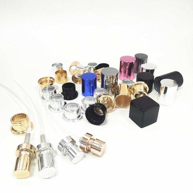 Perfume Atomizer Aluminium Cosmetic Crimp Pump Sprayer Fine Mist Sprays Pump with Collar