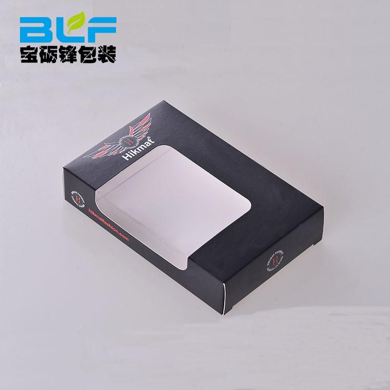 Paper Box with Clear Plastic Cover Window
