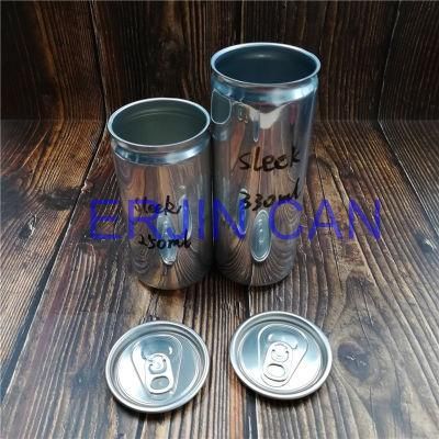 Aluminum Can Slick Sleek 200ml 6.7oz 6.8oz Ounce for Carbonated Soft Drinks Tea Beverage and Still Water