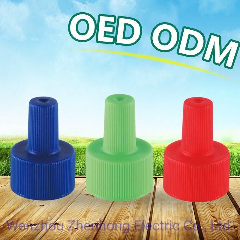 Plastic Screw Cap for Mosquito Repellent Liquid Bottle in Different Colors