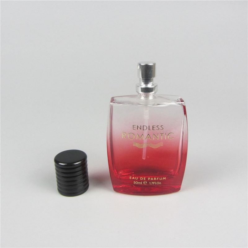 50ml Square Atomizer Spray Luxury Glass Perfume Bottle