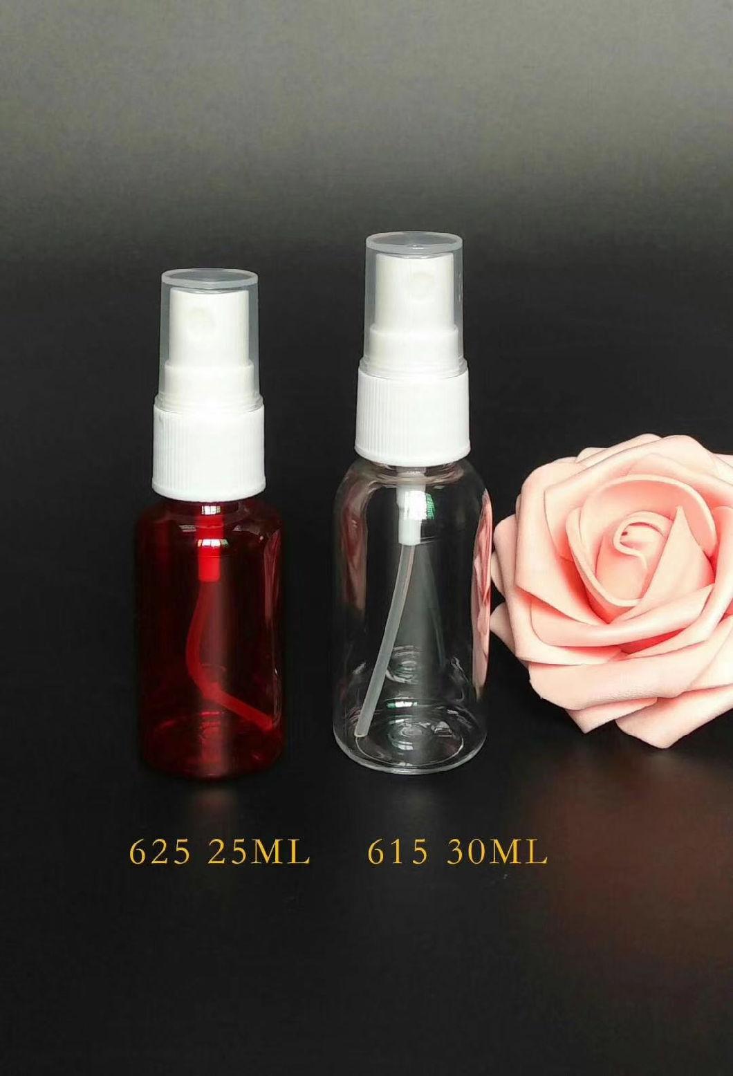 in Stock 50ml Transparent Pet Easy Spraying Mist Spray Bottle with Dispenser