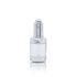 Wholesale 30ml Clear Empty Glass Dropper Bottle With Silver Cap